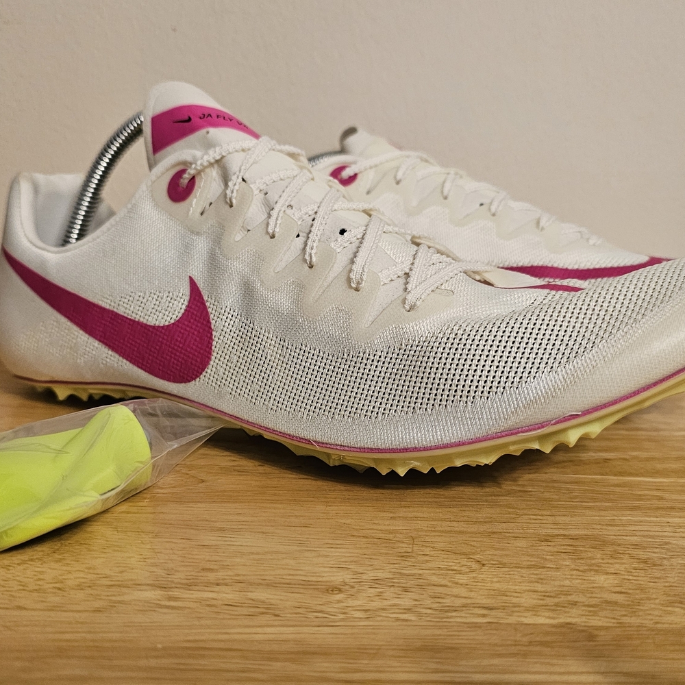 Nike Zoom Ja Fly 4 Track Spikes Men Size 13 Sail Pink New Sprinting DR2741-100